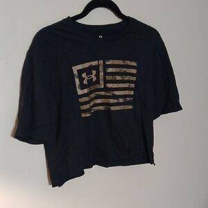 Under Armour Black Tee with Gold Graphic